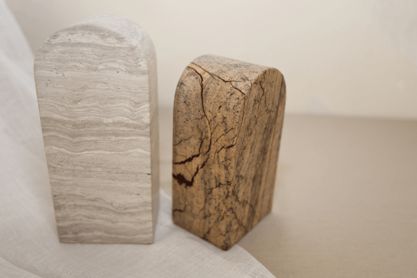 Duova Arched Marble Sculpture (Pair) - Lilly Sheridan