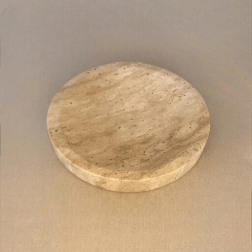 Isla Travertine Round Dish - Lilly Sheridan