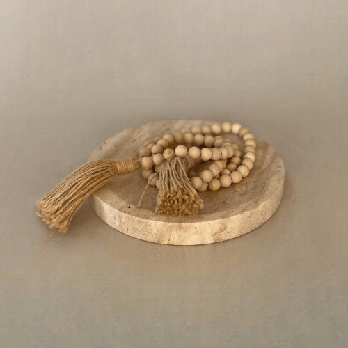 Isla Travertine Round Dish - Lilly Sheridan