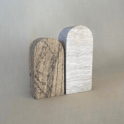 Duova Arched Marble Sculpture (Pair) - Lilly Sheridan