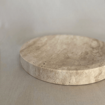 Isla Travertine Round Dish - Lilly Sheridan