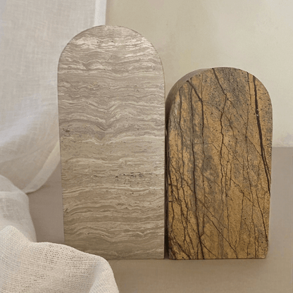 Duova Arched Marble Sculpture (Pair) - Lilly Sheridan
